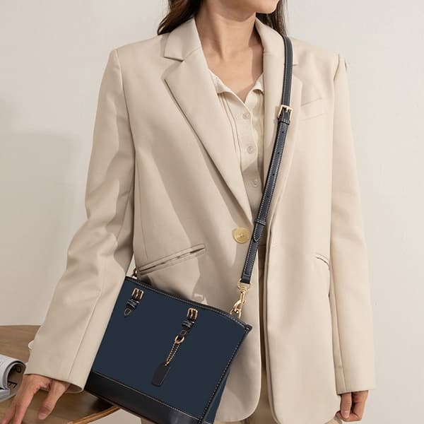 Läder Väska Rem Axelremsväska Bälten BEIGE beige