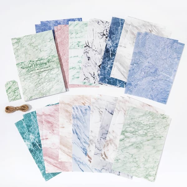 30 stk. Samling av Microlight-serien Materialpapir Vintage 04