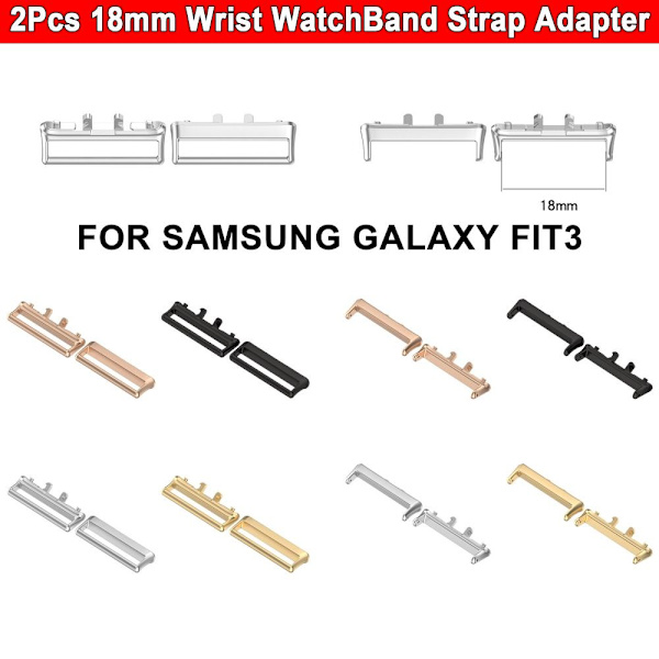 2 st Remadapter Klockbandskontakt SILVER A A Silver A-A