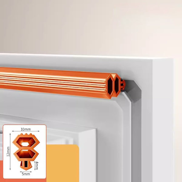 4M Fönstertätningslist Draft Excluder ORANGE Orange