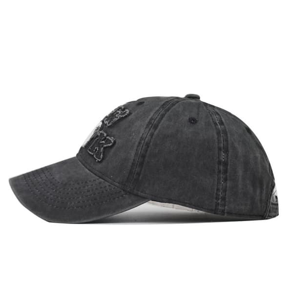 Kirjainbrodeerattu baseball-lippis Snapback-hattu MUSTA black