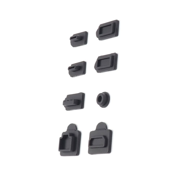 8st/ set Silikondammplugg Dammtät plugg VIT white