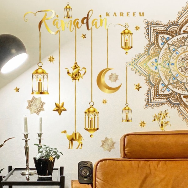 Eid Mubarak Wall Stickers Ramadan Fönster Stickers STIL 1 STIL Style 1