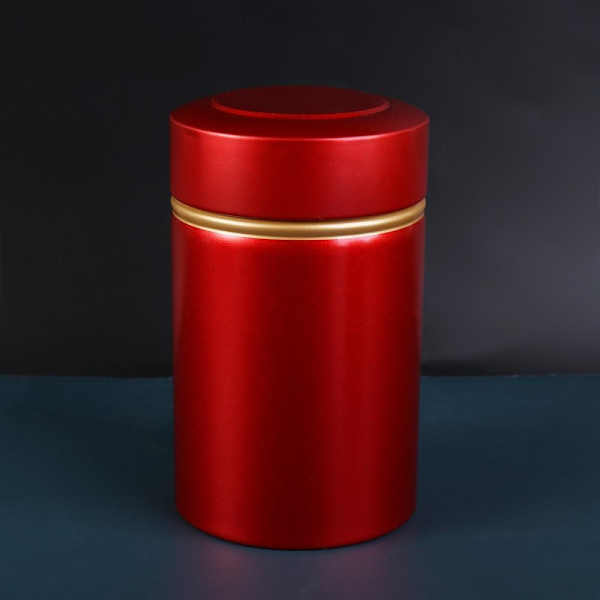 CAN Tin Box PUNAINEN Red