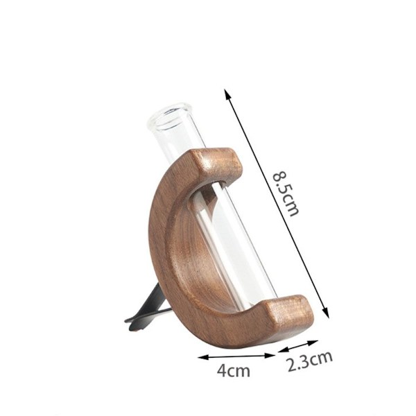Reagensglas Vase i massivt træ Mini Bonsai Vase 2 2 2
