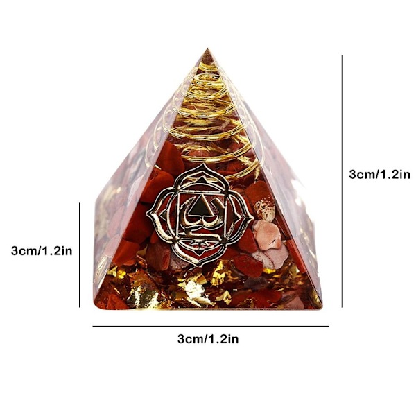 Krystal Pyramide Ornament Krystal Tårn Dekoration E E E