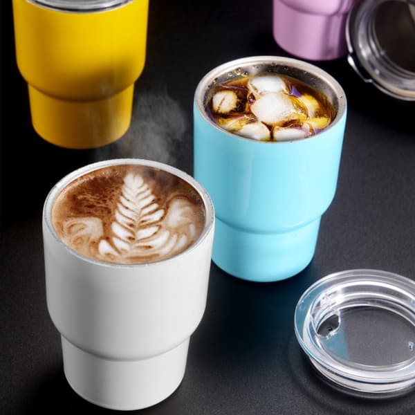 Mini kaffekopp isolasjonskopp LYSEBLÅ light blue