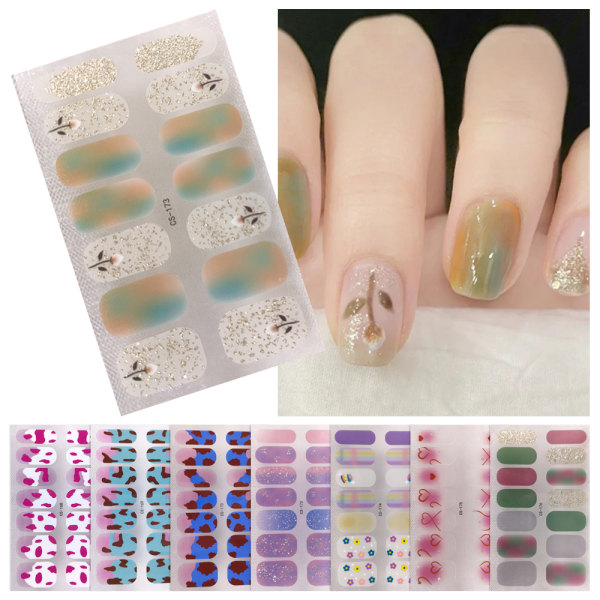 Franske neglemærkater Nail Art Sticker 3 3 3