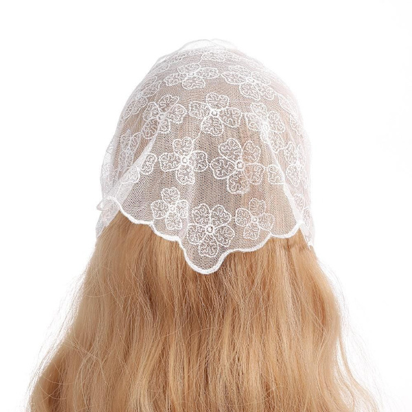 Blonde pandebånd Blomster turban tørklæde 4 4 4