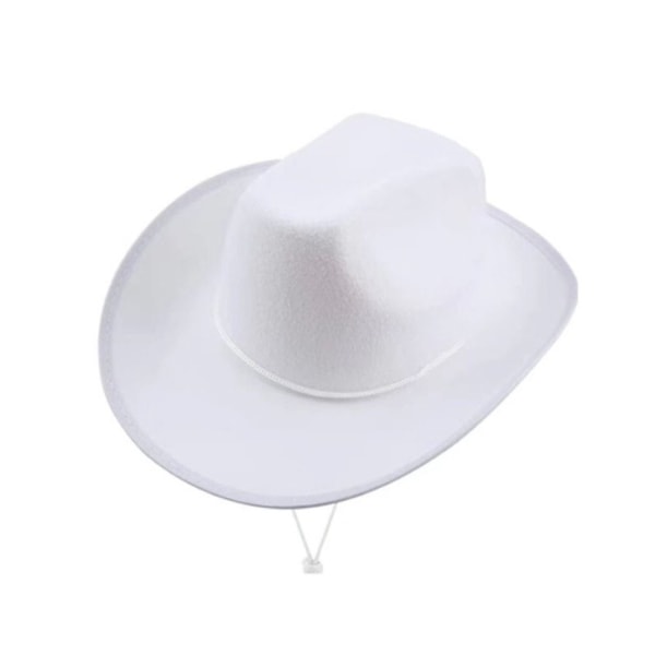 Cowboy Hat Cowgirl Hat BEIGE HVID BEIGE HVID Beige White