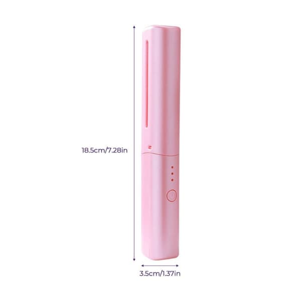 Plattång Lockborste Hår Varm Kam ROSA Pink