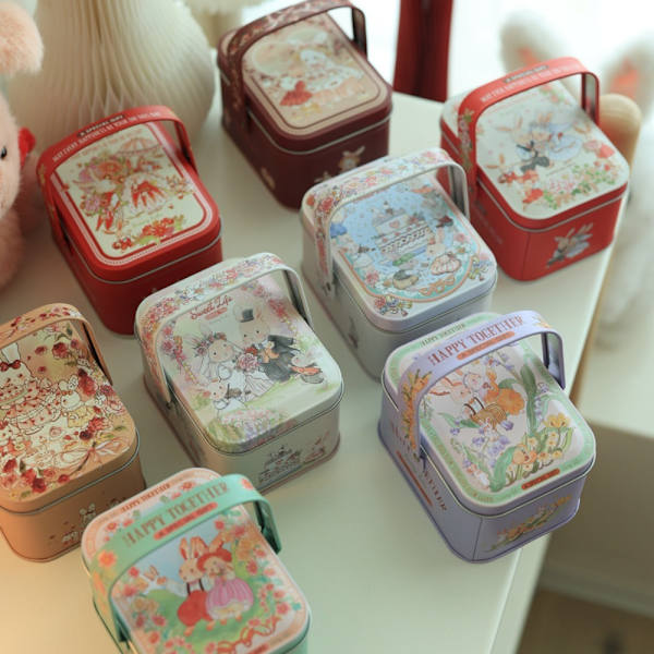 Candy Tin Box Förvaringsburk 2 2 2