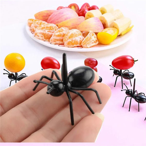 12 STK Myrer Moving Shape Gaffel Myrer Moving Frugt Gaffel Kage Indsats 12pcs