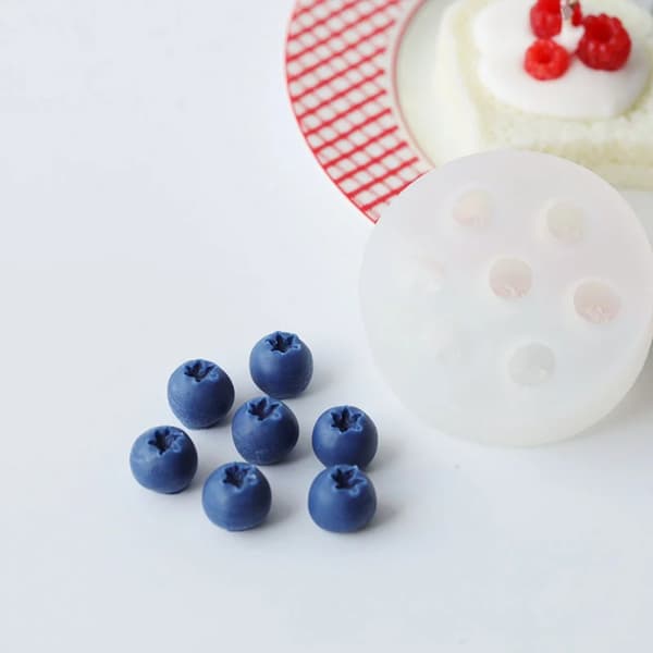 Ljus Silikonform Bakform BLÅBÄRSFORM M BLÅBÄR Blueberry Mold M