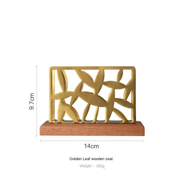 Servetthållare Träservettförvaring GULD STYLE 1 STYLE 1 gold style 1-style 1