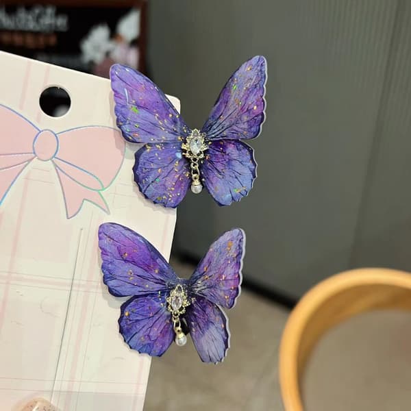 Sommerfugle Hårnåle Søde Hårklemmer BLÅ Blue