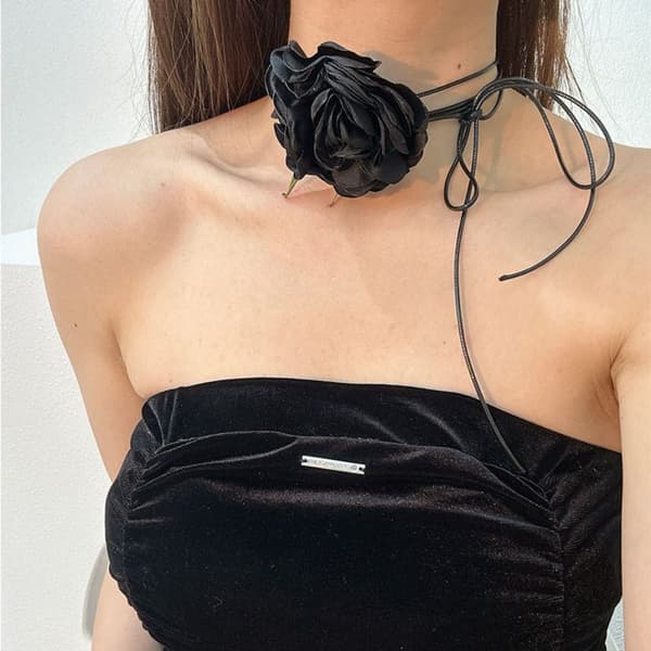 Blomster Choker Halsband 1 1 1