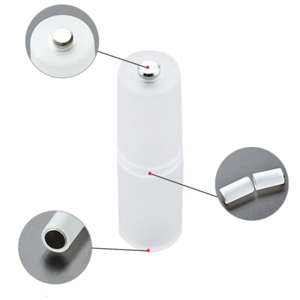 10 stk AAA til AA Batteri Konverter Switcher Adapter