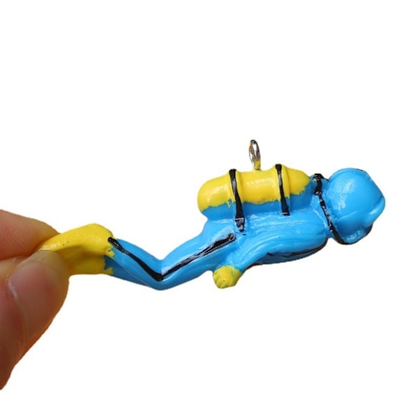 Simulation Diver Flytande Dykare Nedsänkt Dekoration GUL yellow