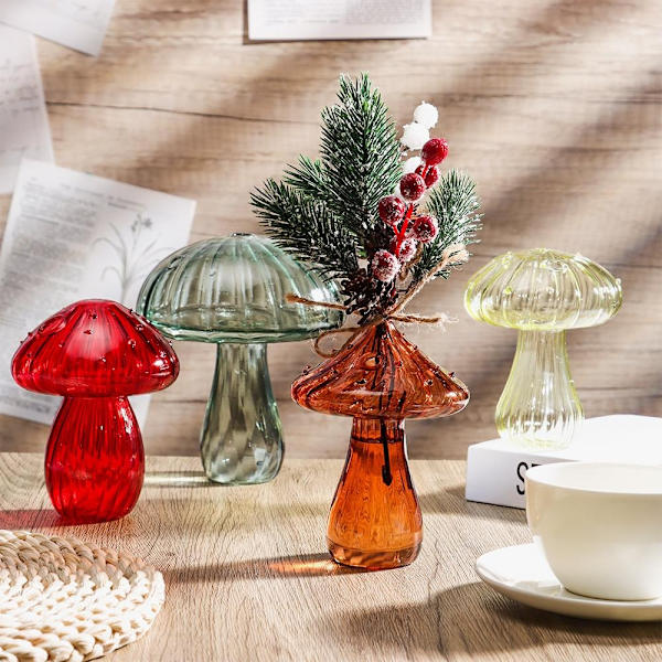 Blomflaska Glasvas RÖD red