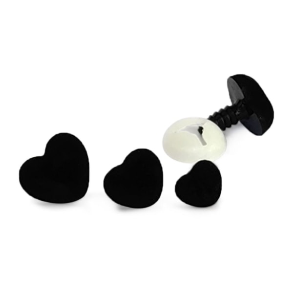 10 stk Triangle Nose Safety Parts SORT 12MM Black 12mm