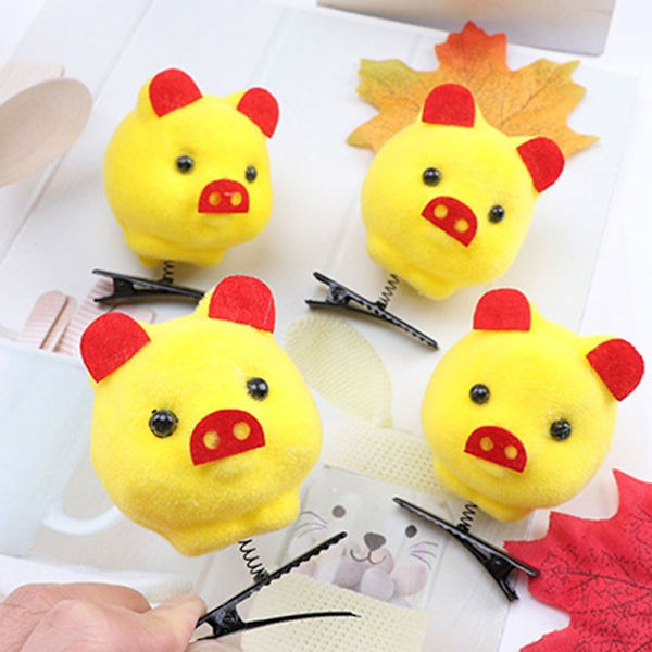 10 stk Little Yellow Duck Plys hårnåle Spring Hårclips 04 04 04
