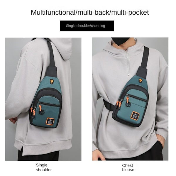 Brysttaske Messenger Bag BLÅ Blue