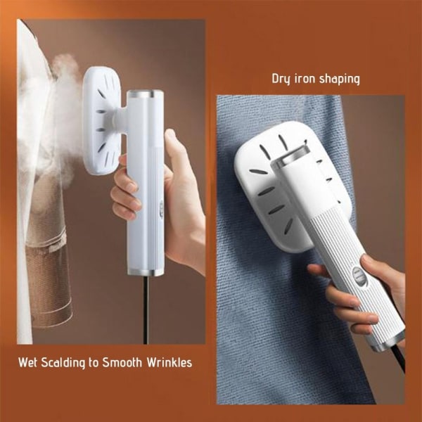Mini Strygemaskine Håndholdt Dampstrygejern HVID white