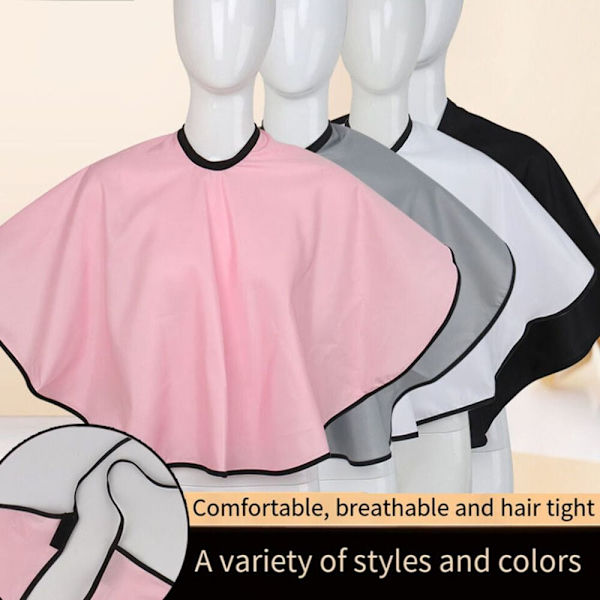Hair Cutting Cape Färgat hårsjal VIT white