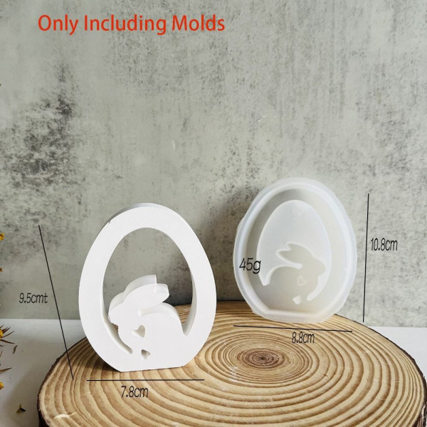 Ontto kanin kynttilän koristelu 3D- mould 3 3 3