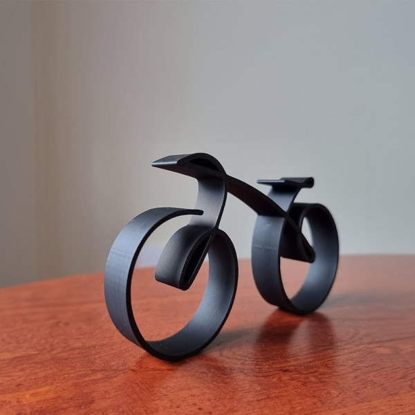 Minimalistisk sykkelskulptur Bike Silhouette Sykkel Ornament