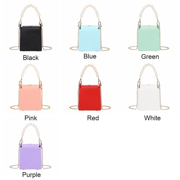 Chain Shoulder Bag Crossbody Bucket Bags BLÅ blue