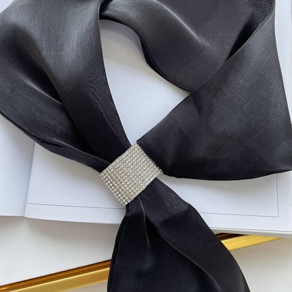 Wraps Neck Cross Tørklæder SORT Black