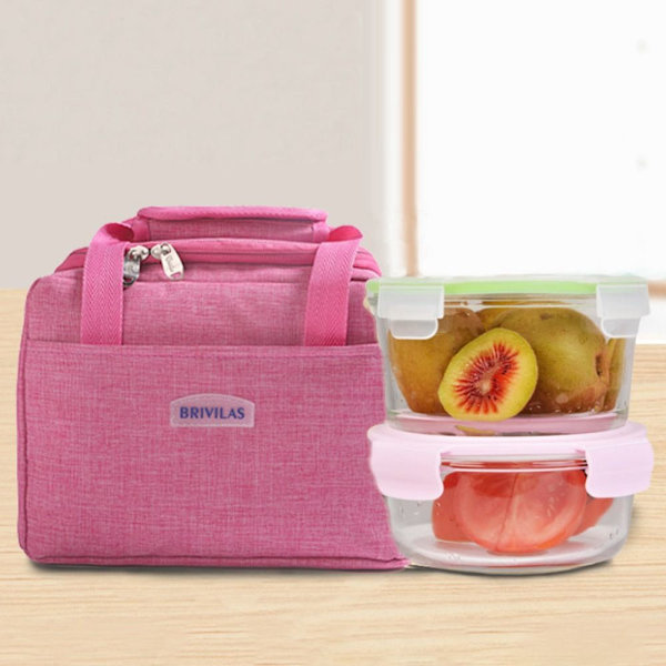 Isolerad Termisk Väska Kylväska LUNCHVÄSKA SVART black