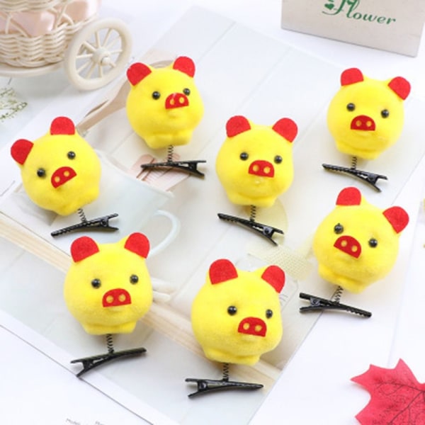 10 stk Little Yellow Duck Plys hårnåle Spring Hårclips 02 02 02