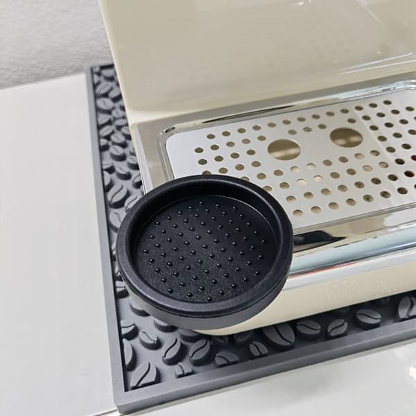 6 cm Espresso Kaffe Tamper Måtte Kaffepulver Pude SORT black