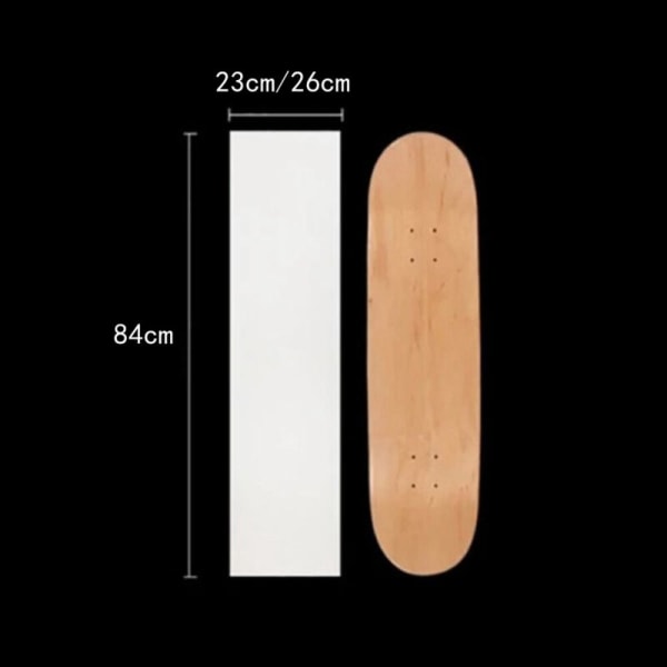 Skateboard Sandpapir Skateboard klistremerke 84X26CM 84X26cm