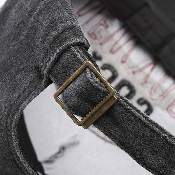 Brevbroderi Baseballcapser Snapback-hatter GRÅ grey