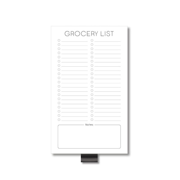 2 STK Købmandsliste Magnetisk Notesblok To Do List Notesblok Magnetisk