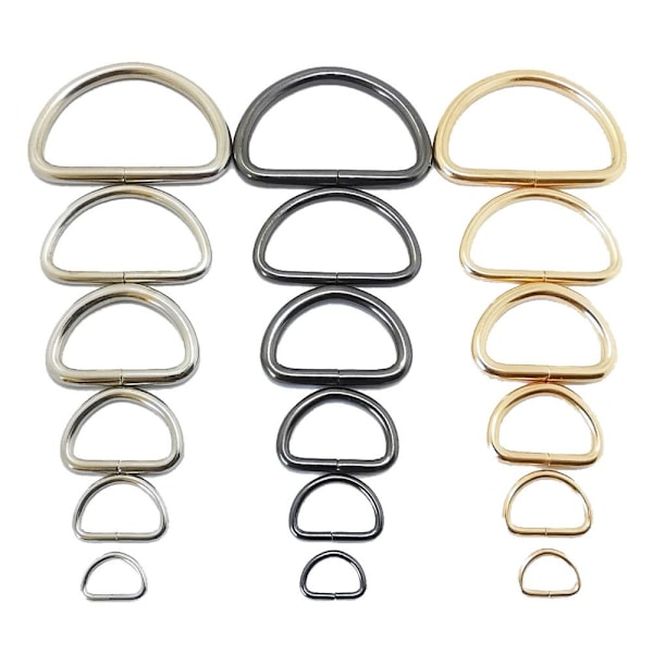 D Ringe Spænde Svejste Stærke Ringe Multi-Purpose Metal D Ring