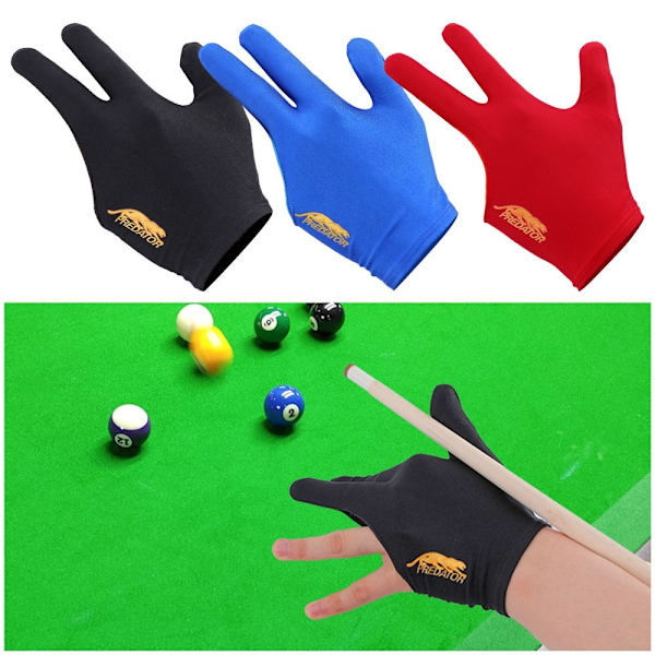 Billardhandsker Snookerhandsker SORT VENSTREHÅND VENSTREHÅND black left hand-left hand