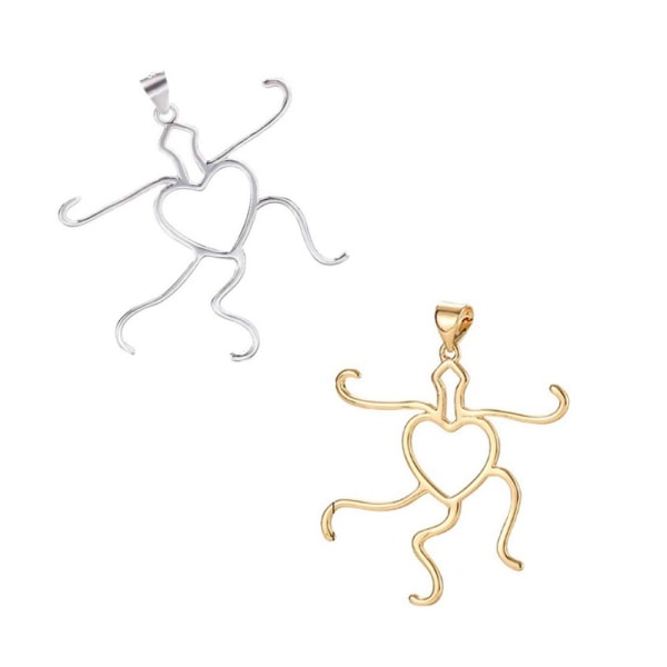 5 Claws Charms Halsband Gör Kit Kit Hänge Blank