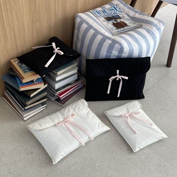Bow kannettavan tietokoneen laukku Sweet Cute kannettavan tietokoneen laukku MUSTA 13-14 tuumaa Black 13-14inch