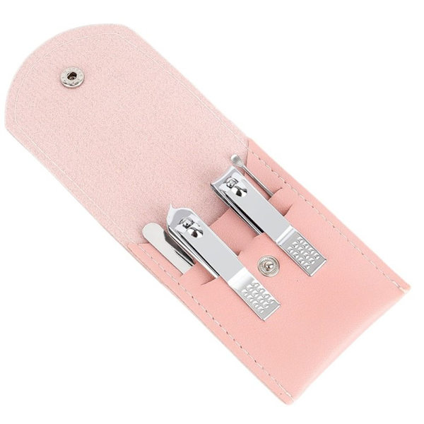 4st/ Set Manikyr Set Nagelklippare Verktyg ROSA AA Pink A-A