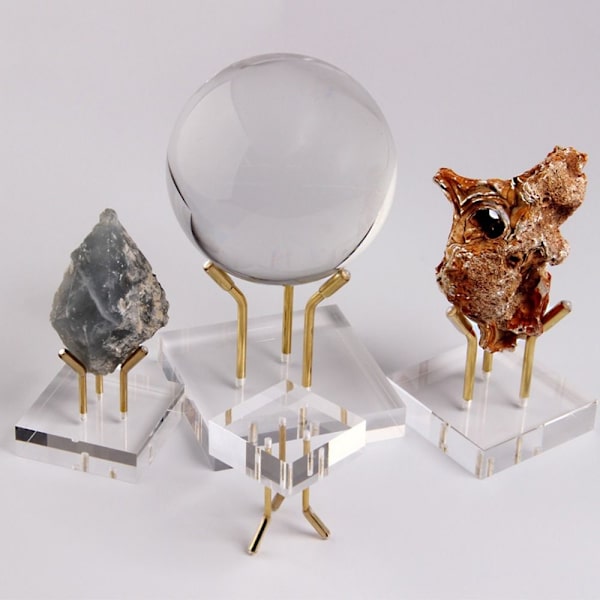 Krystalkuglebase Krystalkugleholder SILVER M Silver M