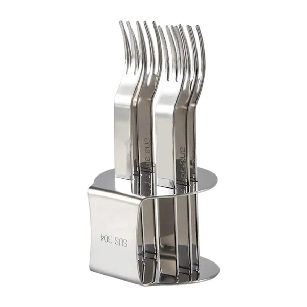 6 kpl Fruit Fork Kahvi- set SILVER Silver