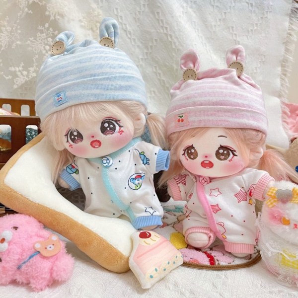 Doll Sleep Clothes Sarjakuva Bodysuit SININEN Blue