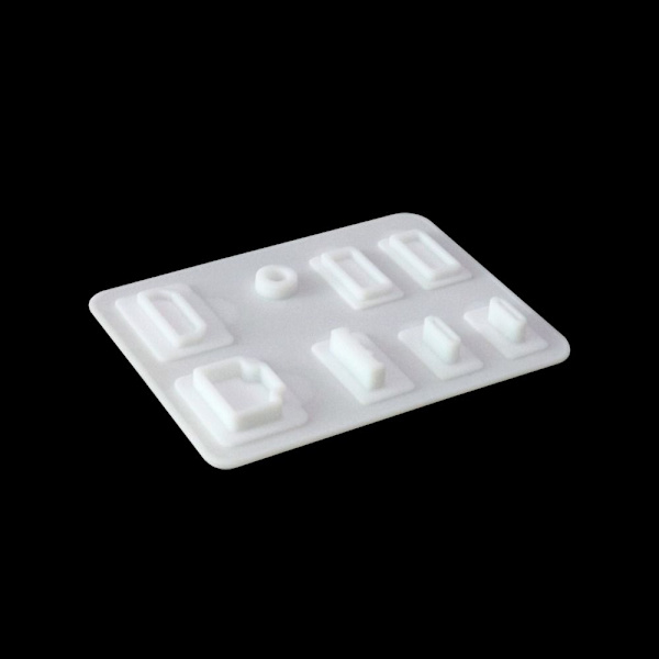 8st/ set Silikondammplugg Dammtät plugg VIT white