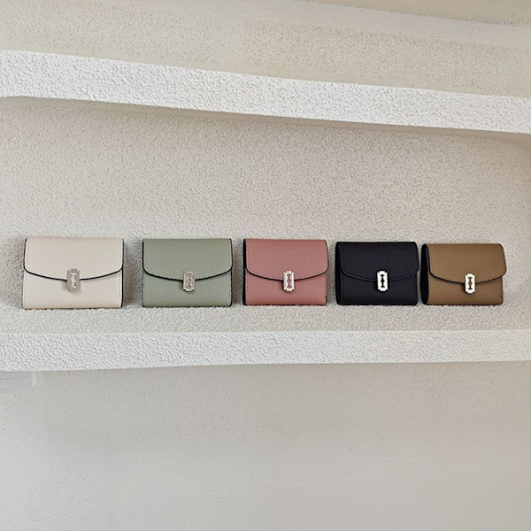 Korta plånböcker Trefaldiga plånböcker KHAKI khaki