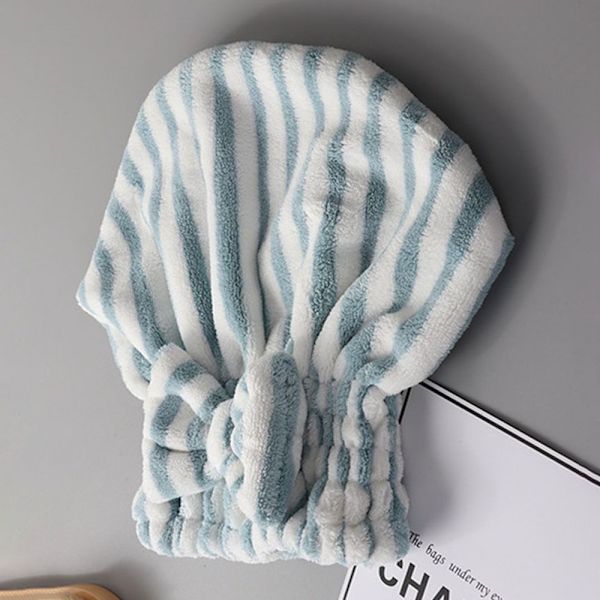 Bowknot Dry Hair Cap Quick Dry Hair Shower Cap PINK pink